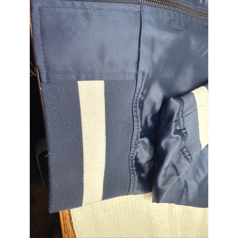 Touch By Alyssa Milano NFL New England Patriots Women's Jacket Sz S Satin Bomber - Picture 6 of 16